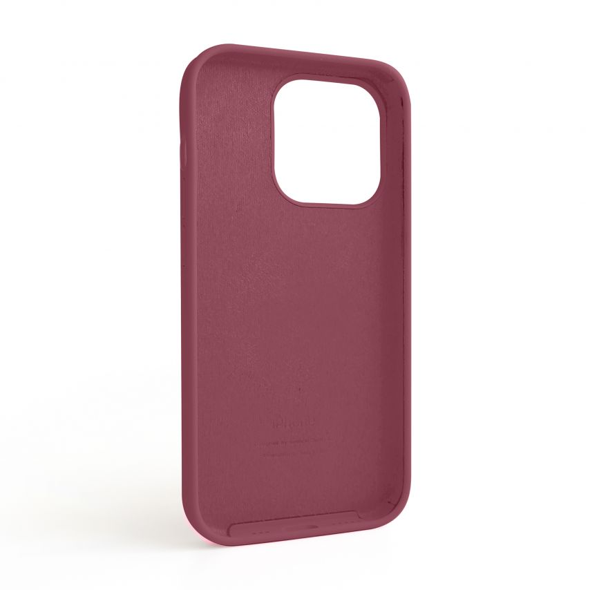 Чехол Full Silicone Case для Apple iPhone 14 Pro maroon (42)