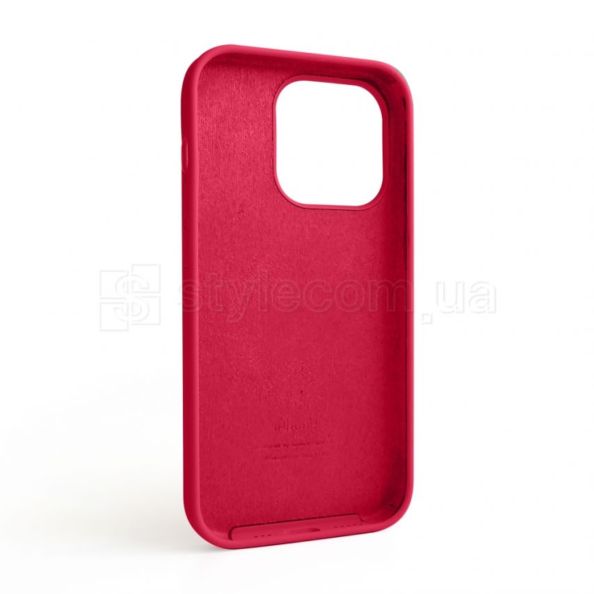 Чехол Full Silicone Case для Apple iPhone 14 Pro rose red (37)