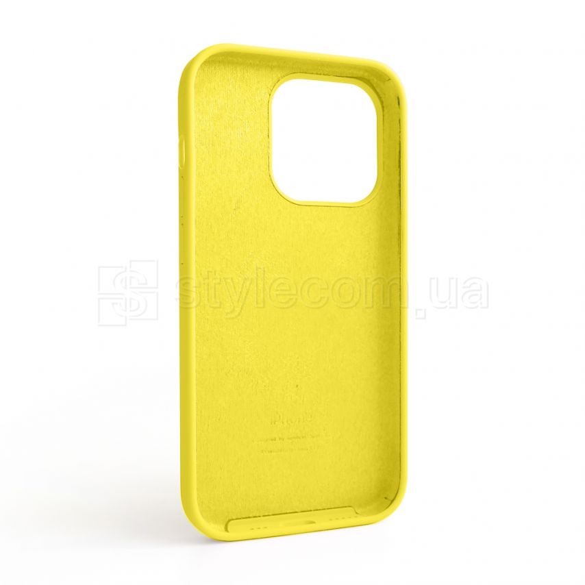 Чехол Full Silicone Case для Apple iPhone 14 Pro canary yellow (50)