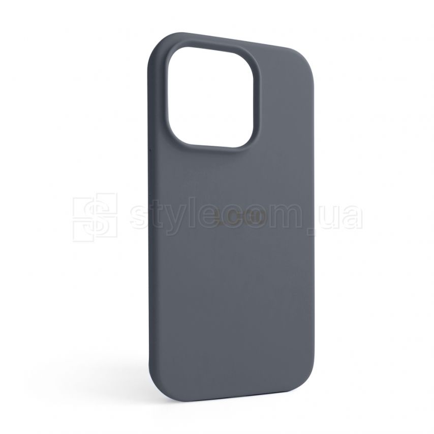 Чехол Full Silicone Case для Apple iPhone 14 Pro dark grey (15)