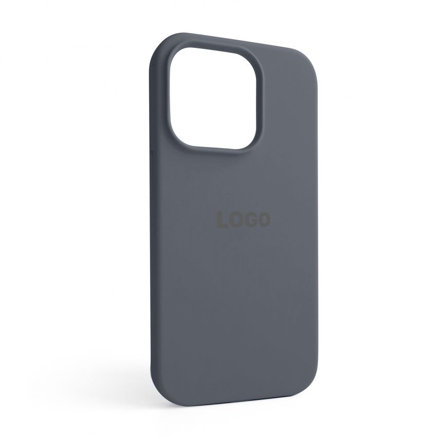 Чохол Full Silicone Case для Apple iPhone 14 Pro dark grey (15)
