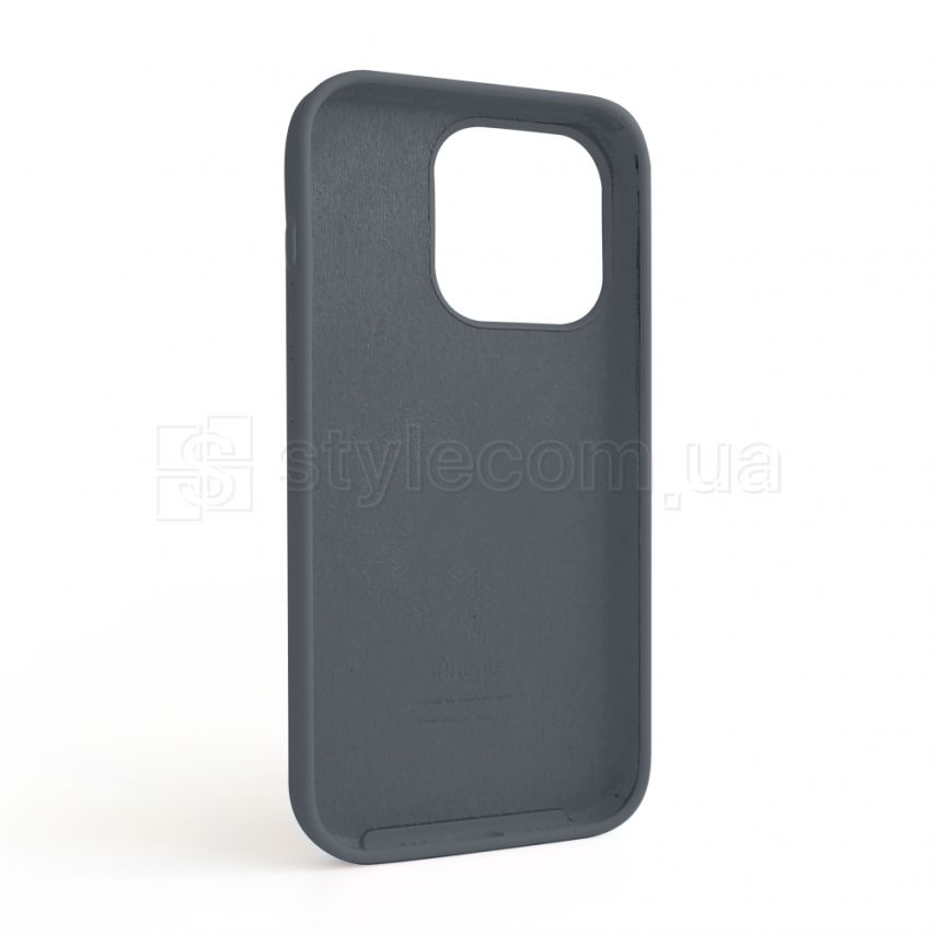 Чехол Full Silicone Case для Apple iPhone 14 Pro dark grey (15)