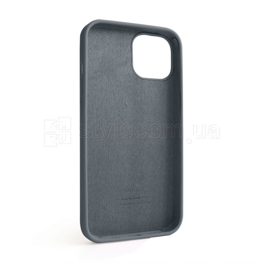Чехол Full Silicone Case для Apple iPhone 14 dark grey (15)