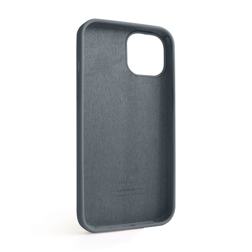 Чехол Full Silicone Case для Apple iPhone 14 dark grey (15)