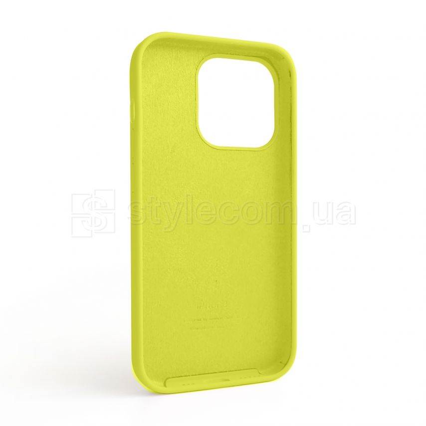 Чехол Full Silicone Case для Apple iPhone 14 Pro flash lime (41)