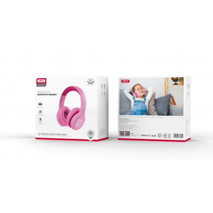 Детские наушники Bluetooth XO BE26 pink