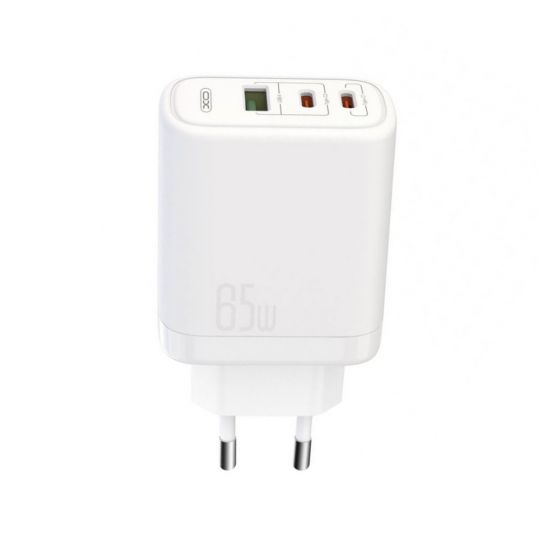 Сетевое зарядное устройство (адаптер) XO CE04 Super Si 2xPD_65W / QC_45W white