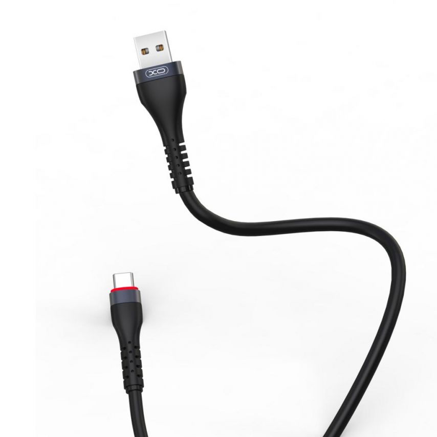 Кабель USB XO NB213 Type-C 2.4A black