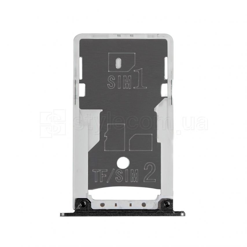 Держатель Sim-карты (лоток) для Xiaomi Redmi 4X black Original Quality
