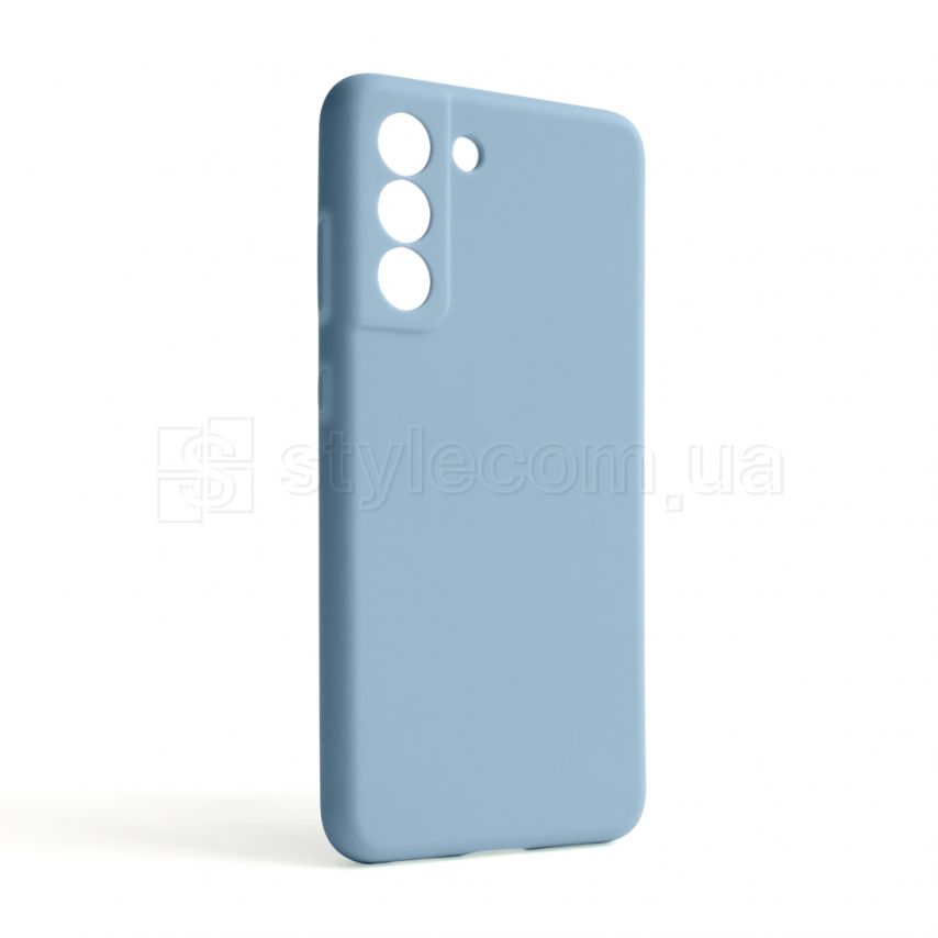Чохол Full Silicone Case для Samsung Galaxy S21 FE/G990 (2022) light blue (05) (без логотипу)