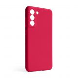 Чохол Full Silicone Case для Samsung Galaxy S21 FE/G990 (2022) rose red (42) (без логотипу)