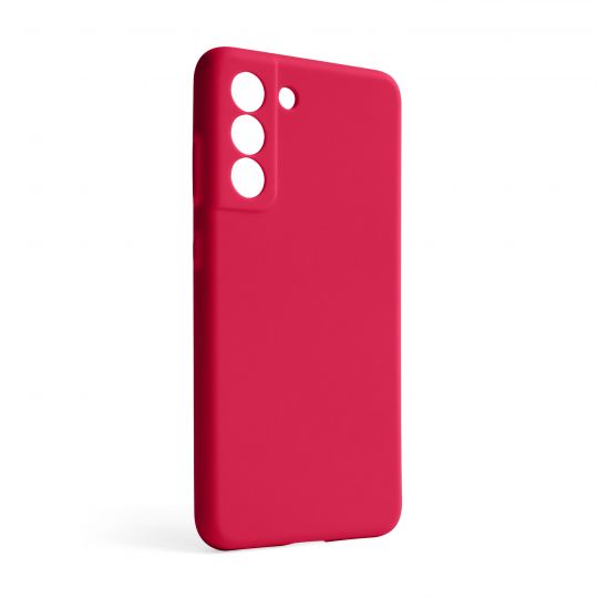 Чохол Full Silicone Case для Samsung Galaxy S21 FE/G990 (2022) rose red (42) (без логотипу)