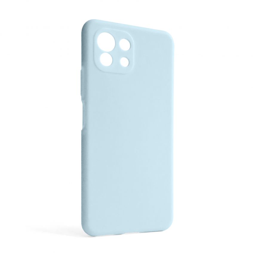 Чехол Full Silicone Case для Xiaomi Mi 11 Lite 4G light blue (05) (без логотипа)