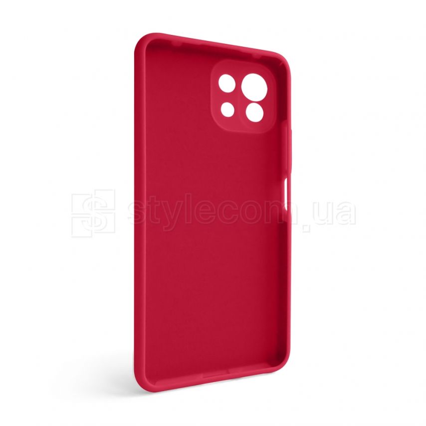 Чехол Full Silicone Case для Xiaomi Mi 11 Lite 4G rose red (42) (без логотипа)