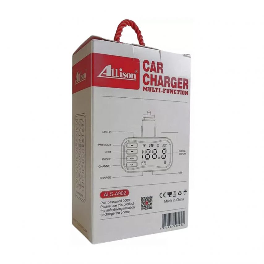 FM-трансмітер ALS-A902 Bluetooth black