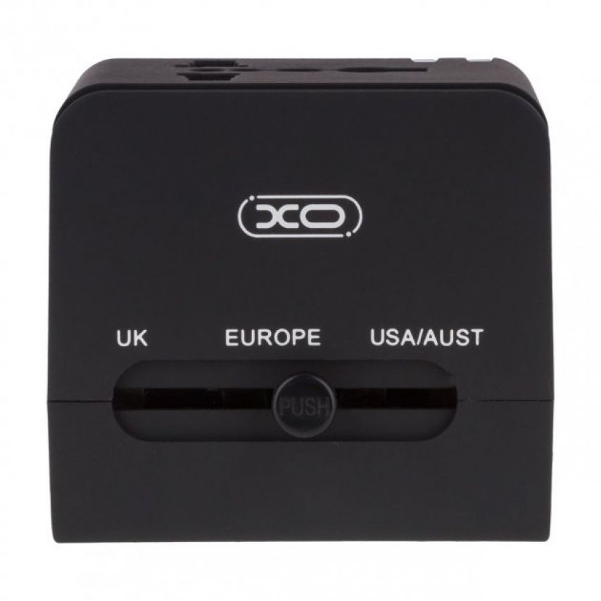 Сетевой адаптер (переходник) XO WL01 UK, EU, US black