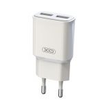 Сетевое зарядное устройство (адаптер) XO L92C 2USB / 2.4A white