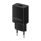 Мережевий зарядний пристрій (адаптер) WALKER WH-26 1USB / 2.4A black