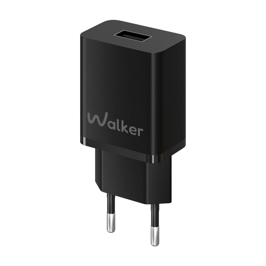 Мережевий зарядний пристрій (адаптер) WALKER WH-26 1USB / 2.4A black