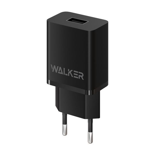 Мережевий зарядний пристрій (адаптер) WALKER WH-26 1USB / 2.1A black