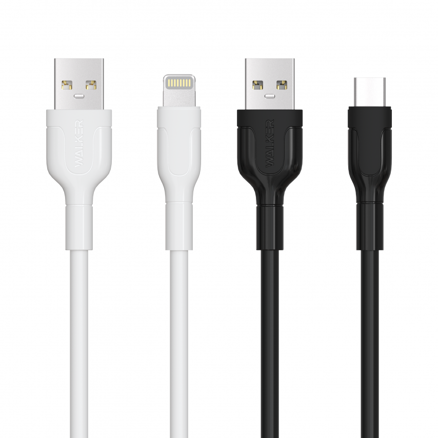 Кабель USB WALKER C350 Lightning white