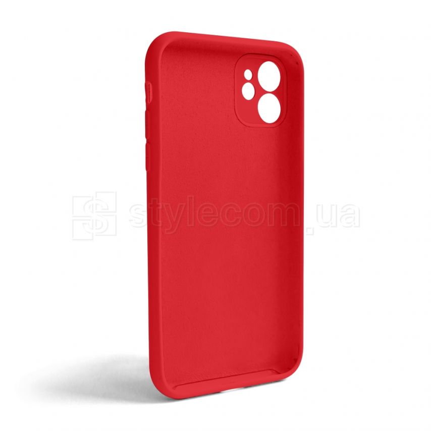 Чехол Full Silicone Case для Apple iPhone 11 red (14) закрытая камера (без логотипа)
