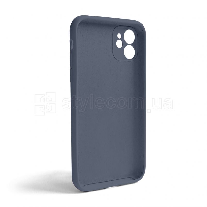 Чехол Full Silicone Case для Apple iPhone 11 lavender grey (28) закрытая камера (без логотипа)