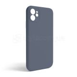 Чохол Full Silicone Case для Apple iPhone 11 lavender grey (28) закрита камера (без логотипу)