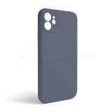 Чехол Full Silicone Case для Apple iPhone 11 lavender grey (28) закрытая камера (без логотипа)