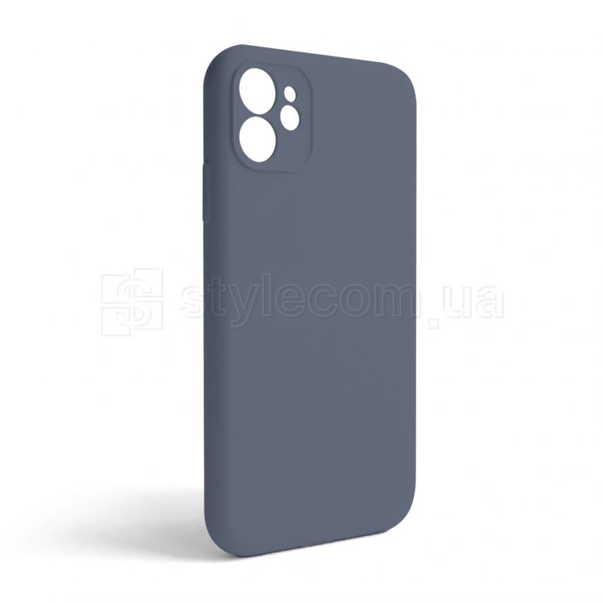 Чехол Full Silicone Case для Apple iPhone 11 lavender grey (28) закрытая камера (без логотипа)
