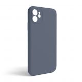 Чохол Full Silicone Case для Apple iPhone 11 lavender grey (28) закрита камера (без логотипу)