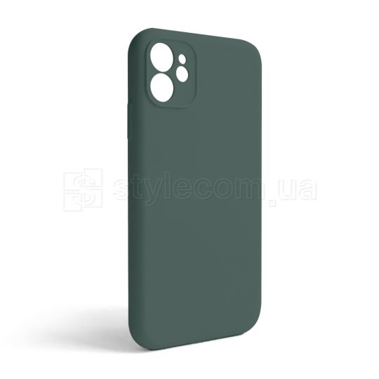 Чохол Full Silicone Case для Apple iPhone 11 pine green (55) закрита камера (без логотипу)