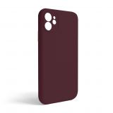 Чохол Full Silicone Case для Apple iPhone 11 plum (57) закрита камера (без логотипу)