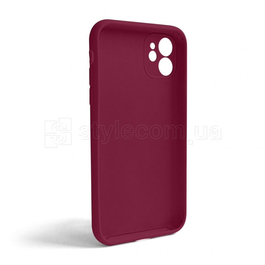Чехол Full Silicone Case для Apple iPhone 11 rose red (37) закрытая камера (без логотипа)