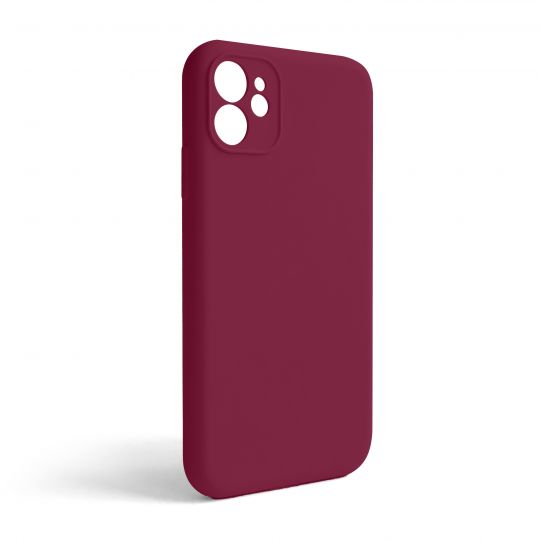 Чохол Full Silicone Case для Apple iPhone 11 rose red (37) закрита камера (без логотипу)