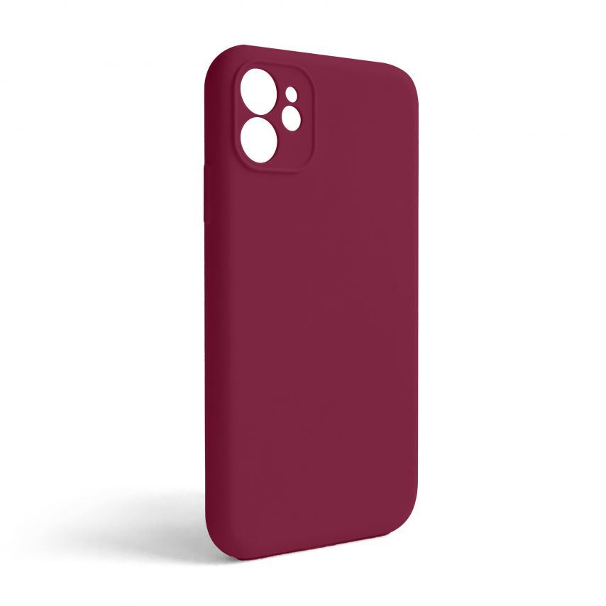 Чохол Full Silicone Case для Apple iPhone 11 rose red (37) закрита камера (без логотипу)