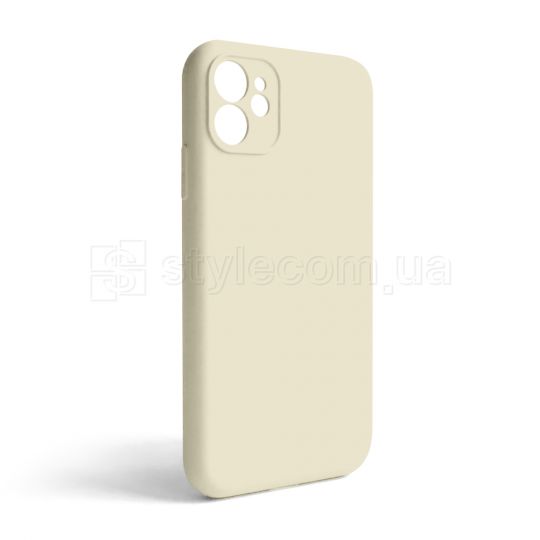 Чехол Full Silicone Case для Apple iPhone 11 antique white (10) закрытая камера (без логотипа)