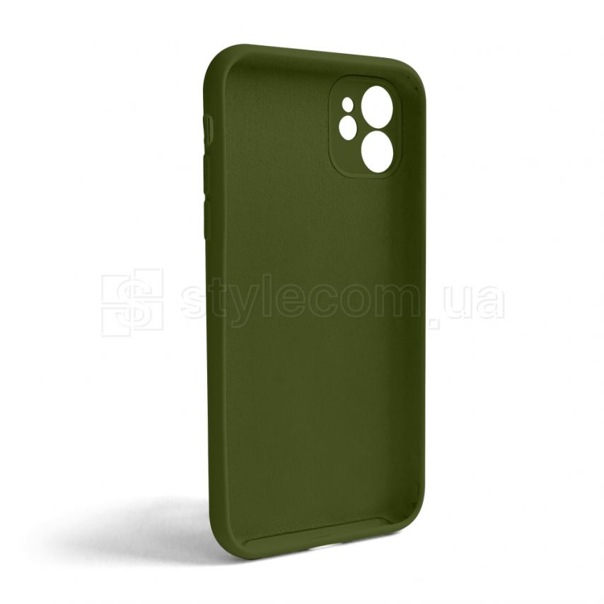 Чехол Full Silicone Case для Apple iPhone 11 army green (45) закрытая камера (без логотипа)