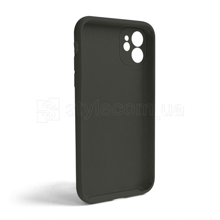 Чохол Full Silicone Case для Apple iPhone 11 dark olive (35) закрита камера (без логотипу)