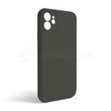 Чехол Full Silicone Case для Apple iPhone 11 dark olive (35) закрытая камера (без логотипа)