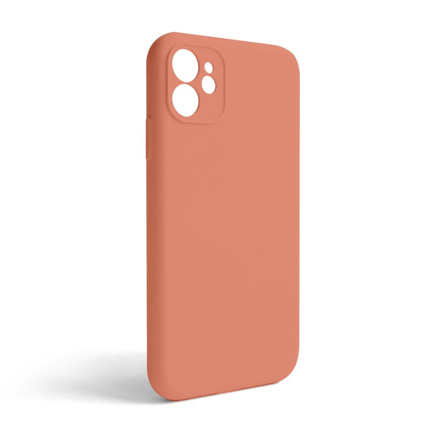 Чехол Full Silicone Case для Apple iPhone 11 peach (27) закрытая камера (без логотипа)