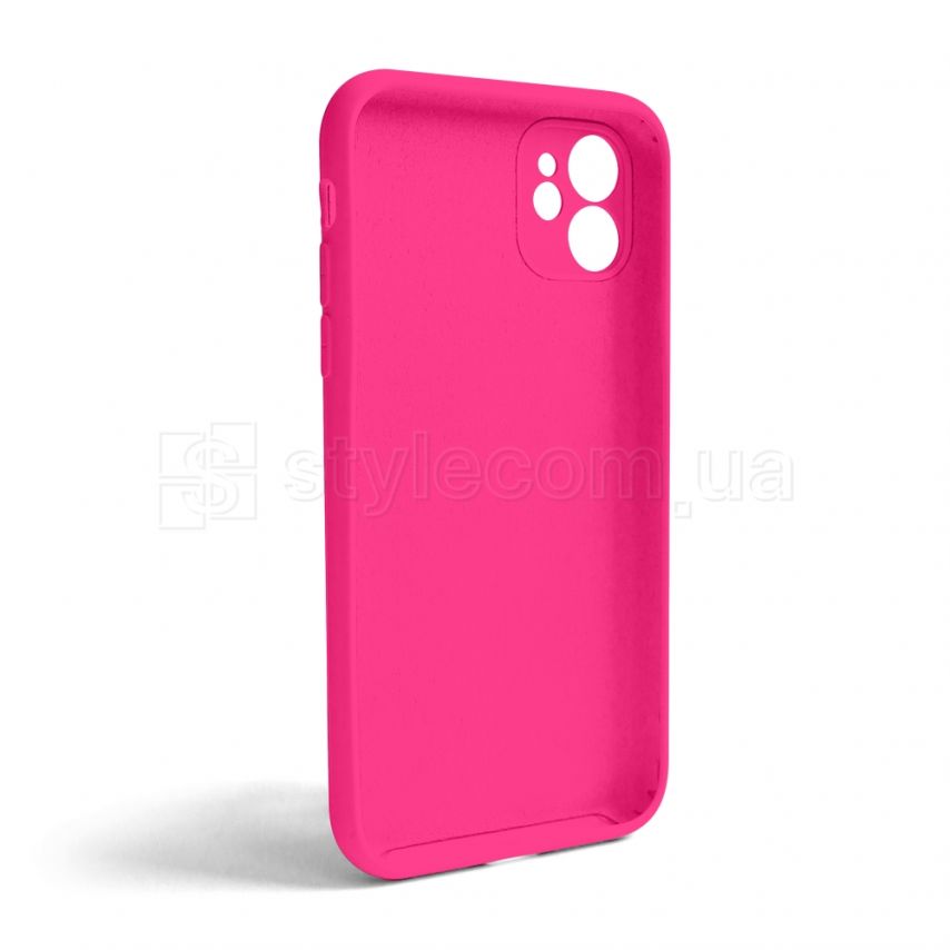 Чехол Full Silicone Case для Apple iPhone 11 shiny pink (38) закрытая камера (без логотипа)