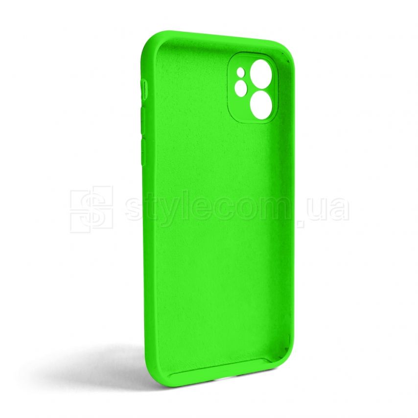 Чехол Full Silicone Case для Apple iPhone 11 shiny green (40) закрытая камера (без логотипа)