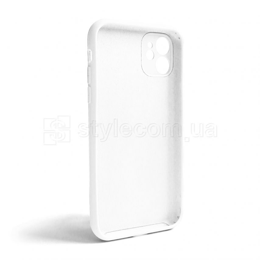 Чехол Full Silicone Case для Apple iPhone 11 white (09) закрытая камера (без логотипа)