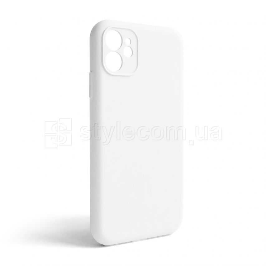 Чехол Full Silicone Case для Apple iPhone 11 white (09) закрытая камера (без логотипа)