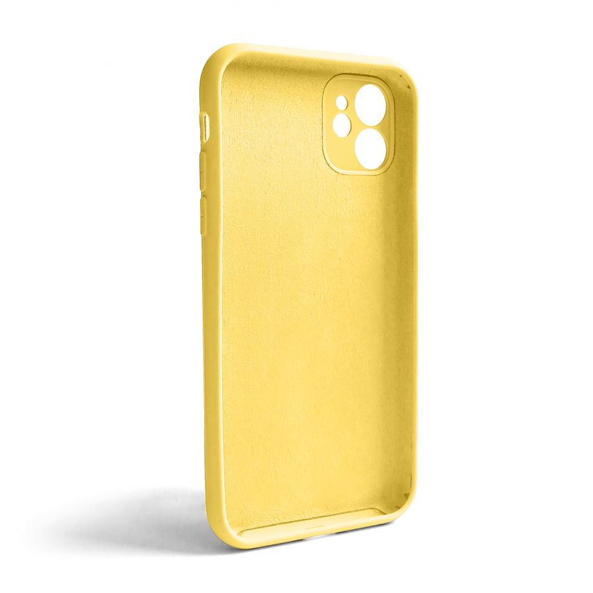 Чохол Full Silicone Case для Apple iPhone 11 yellow (04) закрита камера (без логотипу)