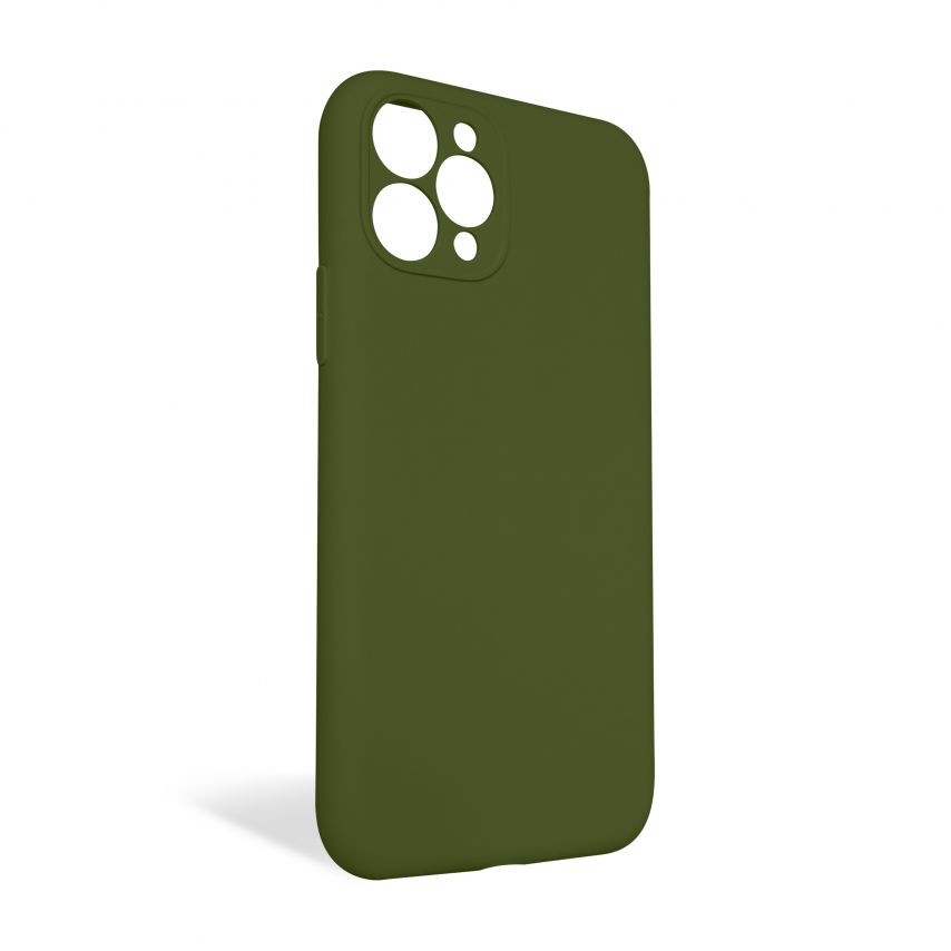 Чохол Full Silicone Case для Apple iPhone 11 Pro army green (45) закрита камера (без логотипу)