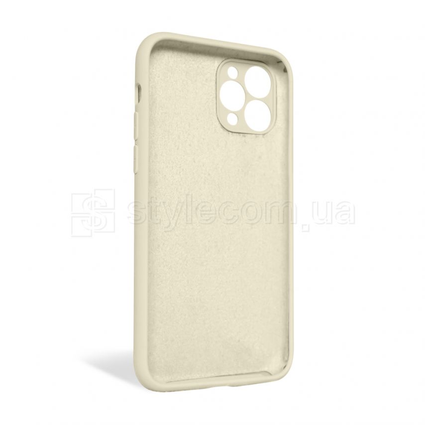 Чехол Full Silicone Case для Apple iPhone 11 Pro antique white (10) закрытая камера (без логотипа)