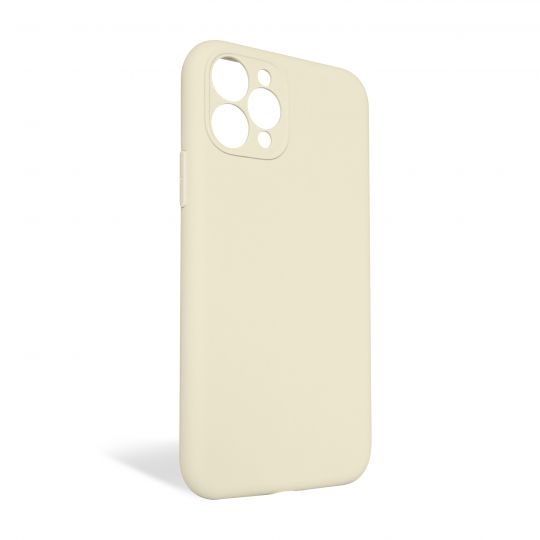 Чехол Full Silicone Case для Apple iPhone 11 Pro antique white (10) закрытая камера (без логотипа)