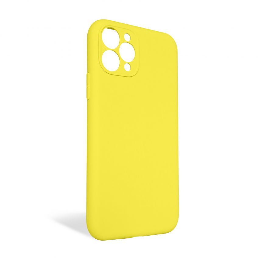 Чохол Full Silicone Case для Apple iPhone 11 Pro canary yellow (50) закрита камера (без логотипу)